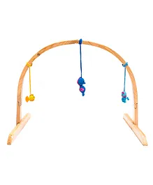 Rocking Potato Baby Activity Play Gym With Toys - Multicolor