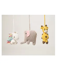 Rocking Potato Hanging Toys Pack Of 3 Multicolour - Height 4 cm