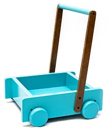 Rocking Potato Wooden Push Cart - Blue