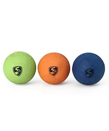 SG Tennis Ball Rubber Pack of 3 - Multicolor