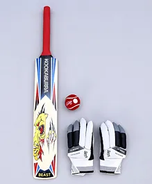 Kookaburra Youth Kit With Batting Gloves Tennis Ball And Bat Size 5 - Multicolor