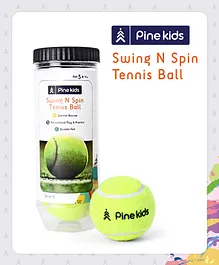 Pine Kids Cricket Tennis Ball Pack of 3 - Green