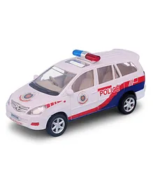 Centy Innova Police Plastic Pull Back Car - White