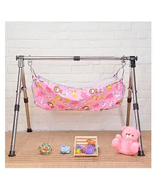 JIN Semi Foldable Cradle With Round Frame - Black