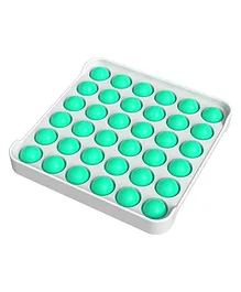 TnU Toys Square Shaped Pop Bubble Stress Relieving Silicone Pop It Fidget Toy - Green
