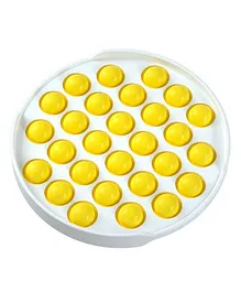TnU Toys Round Shaped Pop Bubble Stress Relieving Silicone Pop It Fidget Toy - Yellow