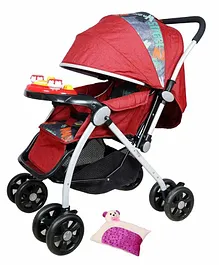 Harry & Honey Baby Stroller With Reversible Handle - Red