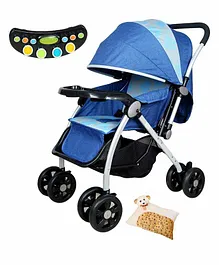 Harry & Honey Baby Stroller With Reversible Handle  - Blue