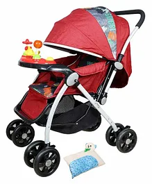 Harry & Honey Baby Stroller With Reversible Handle  - Red