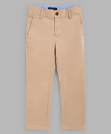 Gant Solid Full Length Trouser  - Brown