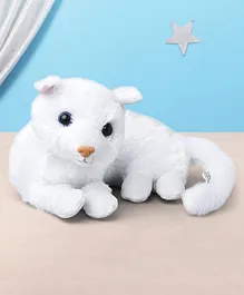 KIDZ Sitting Cat Soft Toy White - Height 22.8 cm