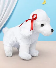 KIDZ Poodle Dog Soft Toy White - Height 28 cm