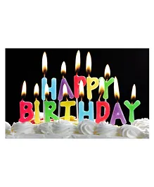 Shopping Time Happy Birthday Candles Multicolour - Pack of 13 Pieces