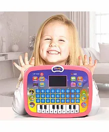 VGRASSP 2-in-1 Learning Tablet Laptop Cum Musical Piano - Multicolor