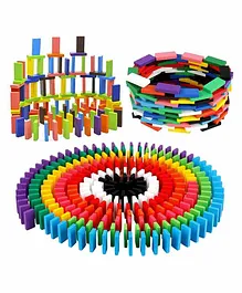 VGRASSP Wooden Domino Toy Multicolour - 240 Pieces