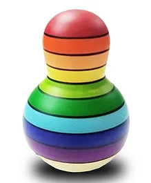 Hnt Wooden Rainbow Colourful Roly - Multicolour 