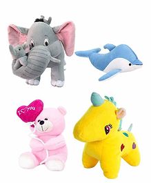 Deals India Super Soft Plush Toys Combo Multicolor - Height 35 cm