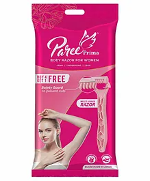 Paree Prima Premium Hair Removal Full Body Razor for Women  Travel Friendly & Hassle-Free Shaving Razor - Pack of 5