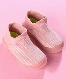 Hoppipola Slip On Style Sock Shoes - Light Pink