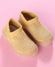 Hoppipola Slip On Style Sock Shoes - Brown
