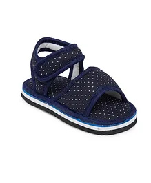 Chiu Polka Dotted Sandals -  Navy Blue