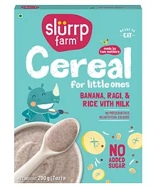 Slurrp Farm Banana Ragi & Rice With Milk Cereal - 200 gm