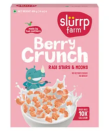 Slurrp Farm Strawberry Breakfast Cereal With No Maida - 400 gm 