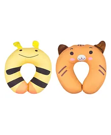 Ole Baby Horseshoe Shape Neck Pillow Pack of 2 - Yellow Brown
