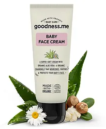 goodnessme Certified Organic Baby Moisturising Face Cream - 50 gm