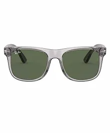 RAY-BAN Junior Sunglasses Sunglass With Grey Frame & Dark Green Lens