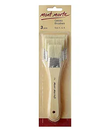 Itsy Bitsy Brushes Pack Of 3 - Brown