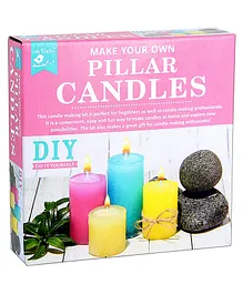 Little Birdie Make Your Own Pillar Candle Kit Box 14 Pieces - Multicolor