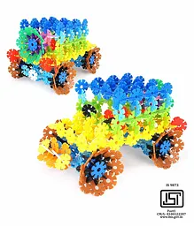 Planet Of Toys Snow Flakes Building Blocks Set Multicolour - 250 Pieces
