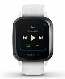 Garmin Venu Shadow Square Smart Watch Music - White