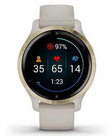 Garmin Venu 2S Stainless Steel Bezel Smart Watch with GPS Tracker - Light Gold