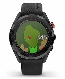 Garmin Approach S62 Ceramic Bezel Smartwatch With Silicone Band - Black