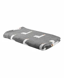 MINISO Alpaca Design Blanket - Grey