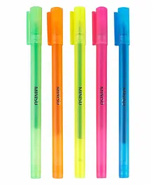 MINISO Blue Gel Pen Pack Of 5 - Multicolor