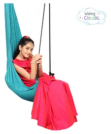 Faburaa Wishing Clouds Melange Kids Swings for Balcony - Blue
