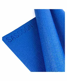 Sassoon 4 mm Anti-Skid Yoga Mat - Blue 
