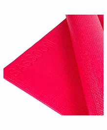 Sassoon 4 mm Anti-Skid Yoga Mat - Pink 
