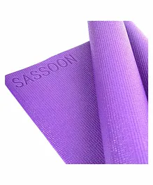 Sassoon 4 mm Anti-Skid Yoga Mat - Purple 