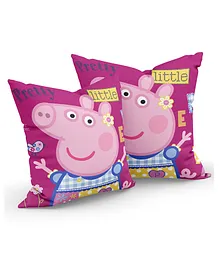 Sassoon Compressed Cushions Peppa Pig Print Pack of 2 - Pink