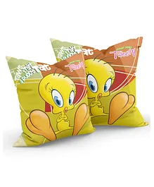 Sassoon Compressed Cushions Tweety Print Pack of 2 - Multicolor