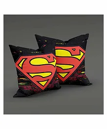 Sassoon Compressed Cushions Superman Logo Print Pack of 2 - Multicolor