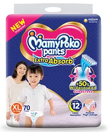 MamyPoko Extra Absorb Pant Style Diapers Extra Large - 70 Pieces