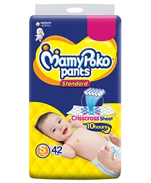 MamyPoko Pants Pant-Style Diaper- Standard- 42 pieces- Small (S) Size