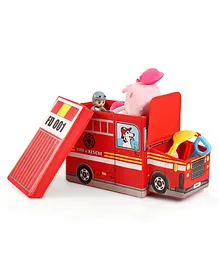 Multipurpose Foldable Storage Box Fire Rescue Design - Red