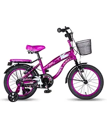 Vaux Angel Lady Kids Bicycle With 16 Inch Wheels - Purple Black