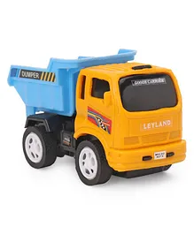 Speedage Pull Back Leyland Dumper Truck Model - Yellow Blue